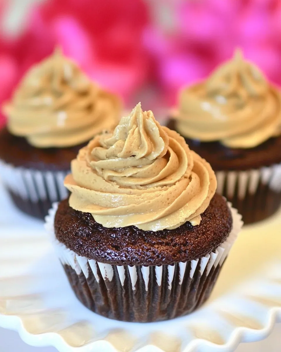Chocolate Cupcakes with Penuche Frosting
