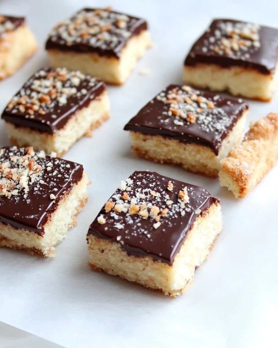 Chocolate Dipped Toffee Shortbread
