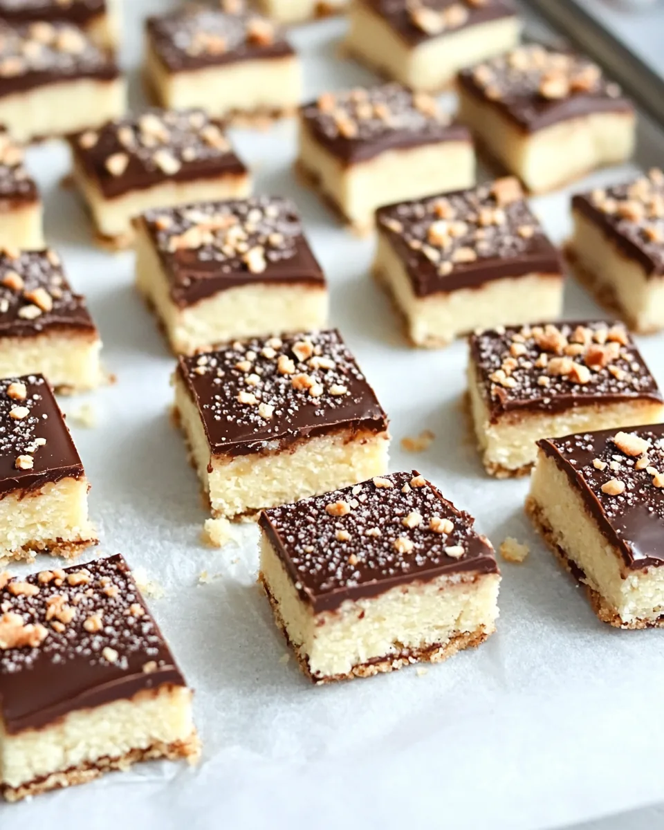 Chocolate Dipped Toffee Shortbread