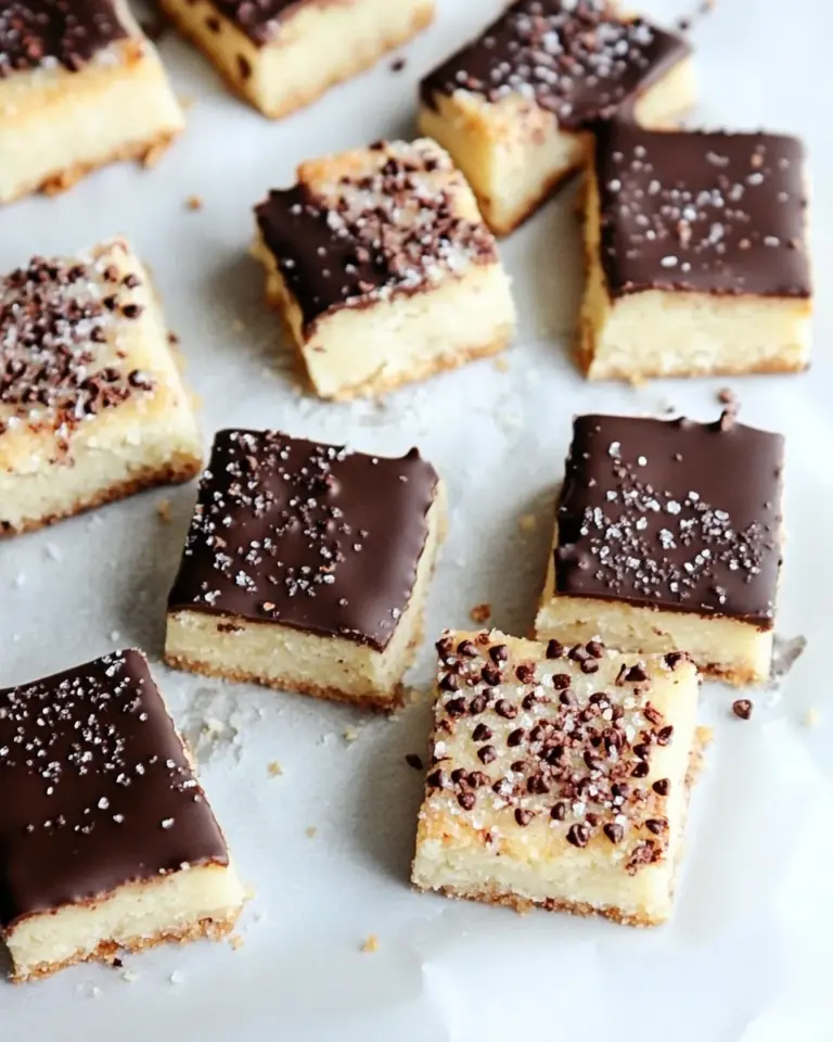 Chocolate Dipped Toffee Shortbread
