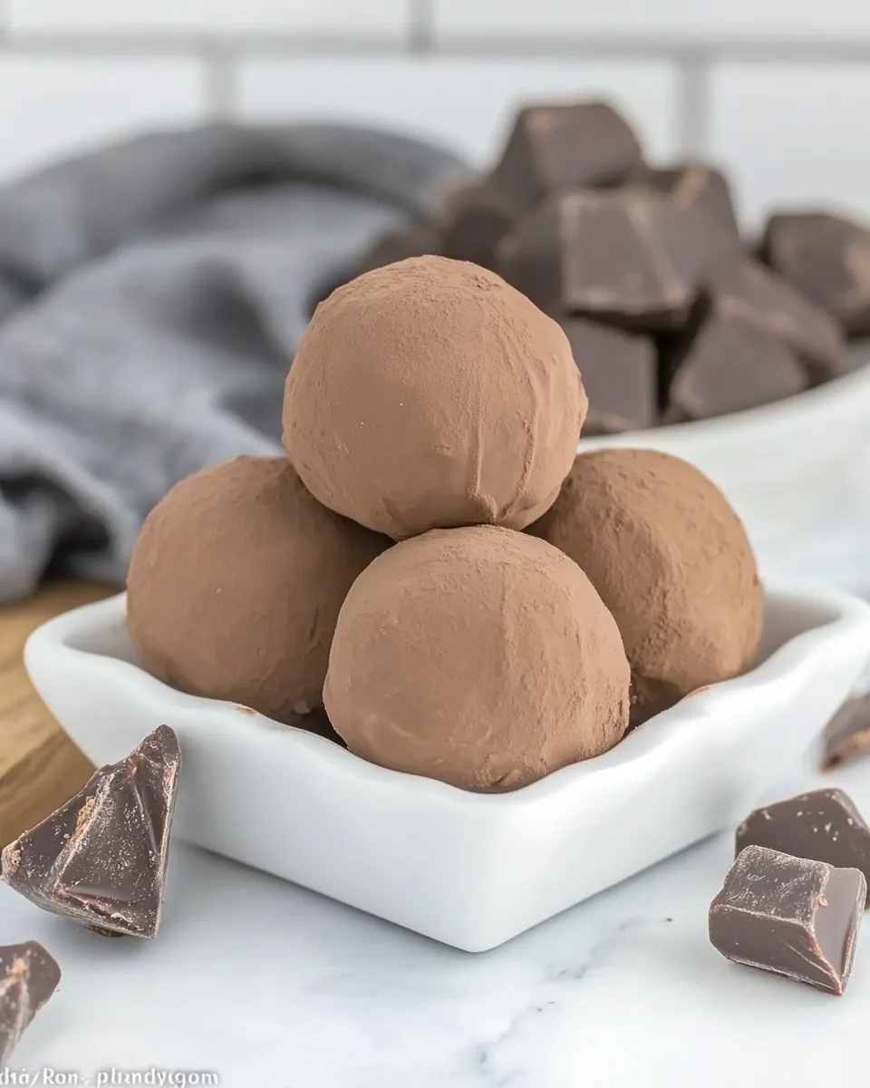 Chocolate Frangelico Truffles