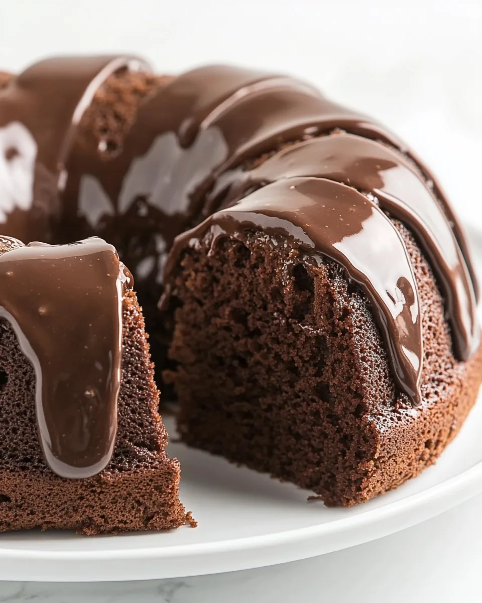 Chocolate Glazed Cake
