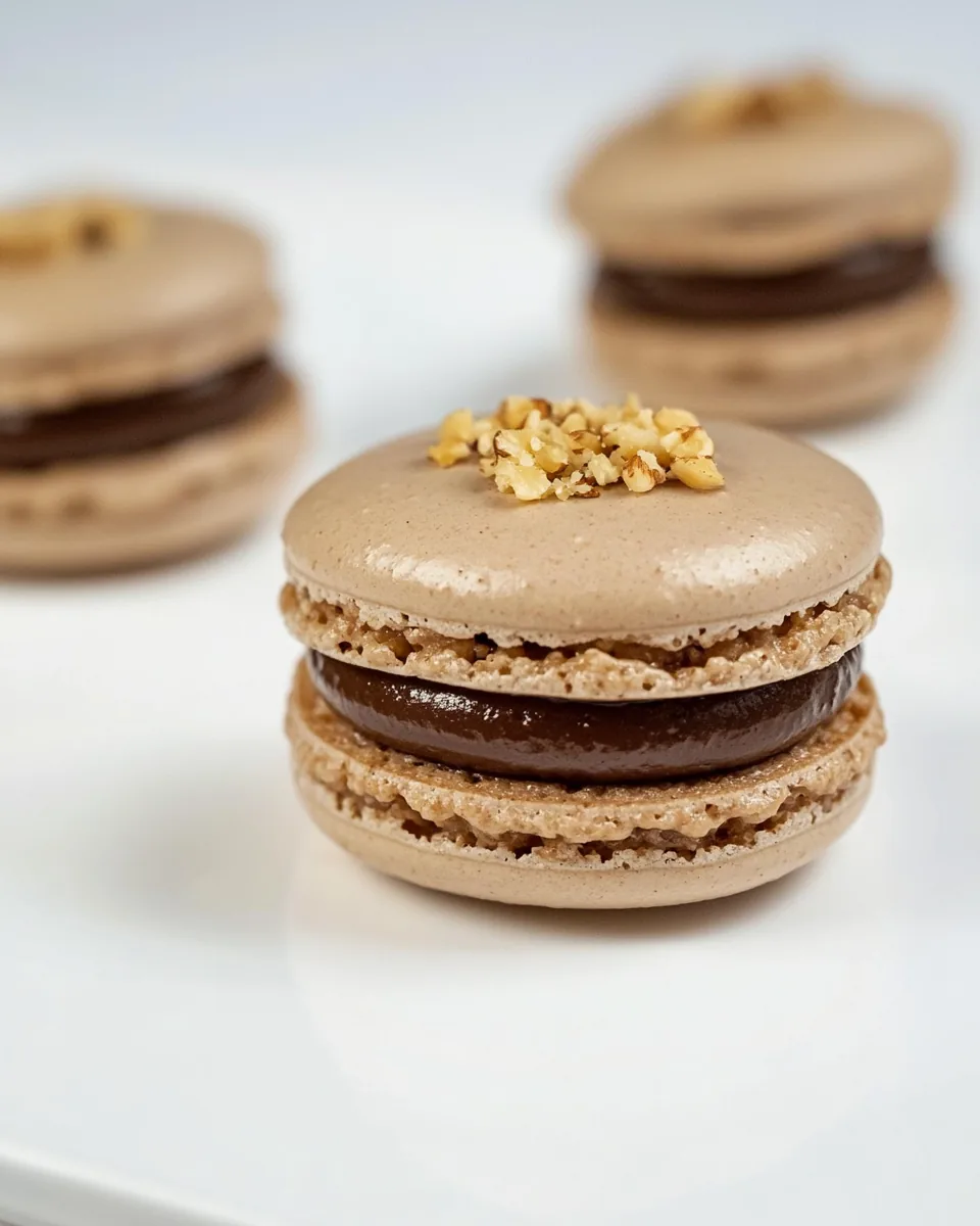 Chocolate Hazelnut Macarons