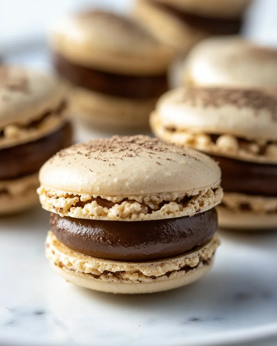 Chocolate Hazelnut Macarons