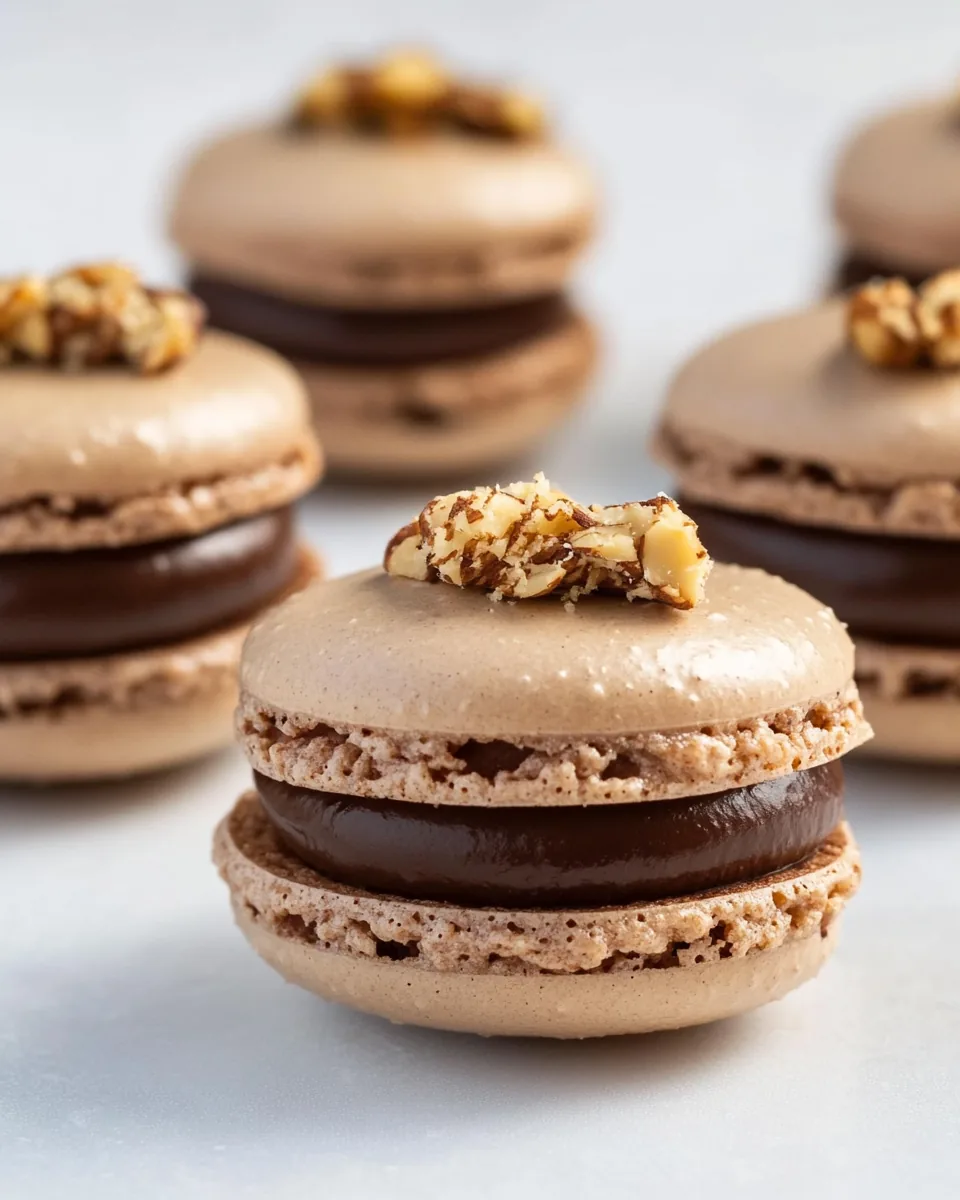 Chocolate Hazelnut Macarons