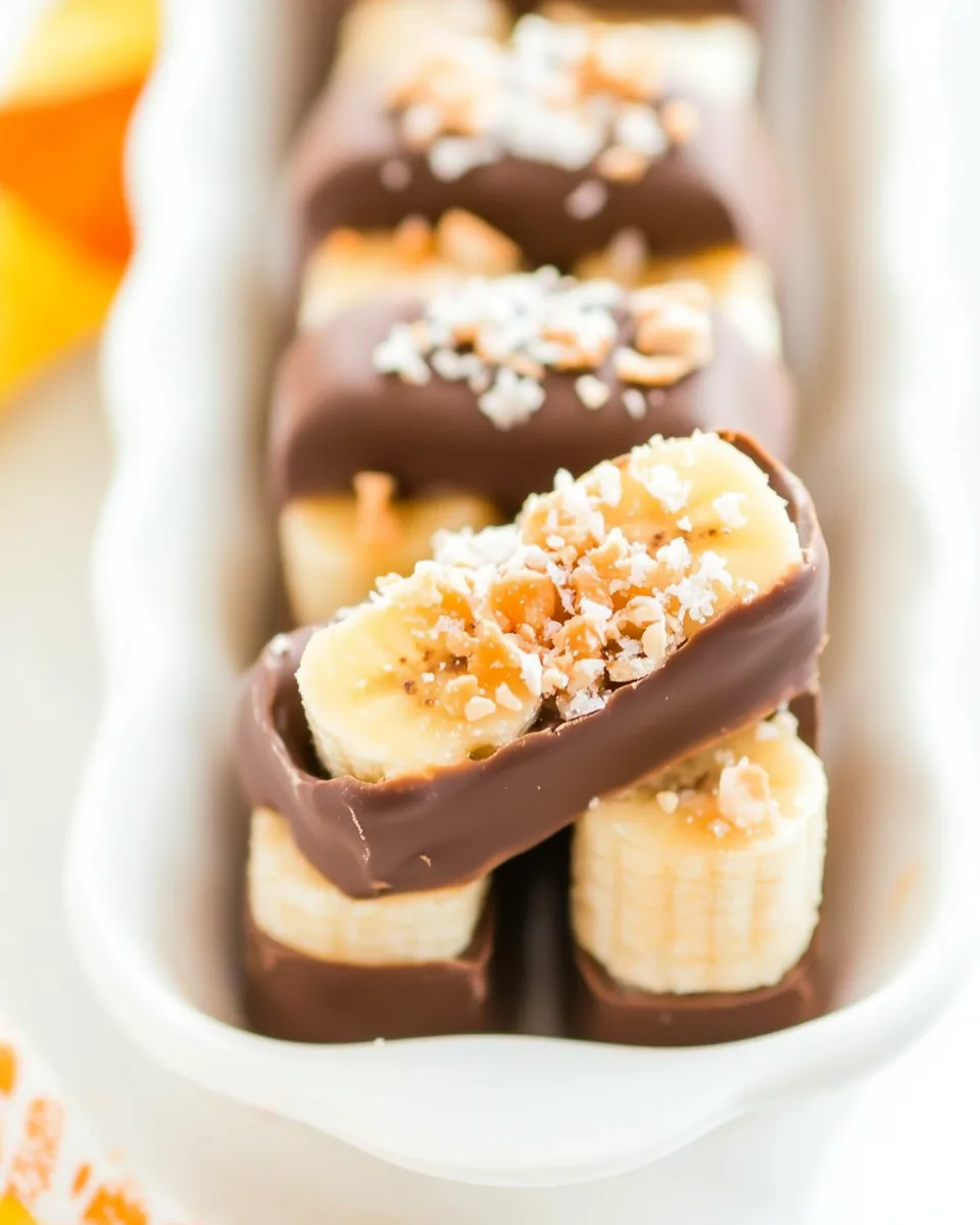 Chocolate Peanut Butter Bananas
