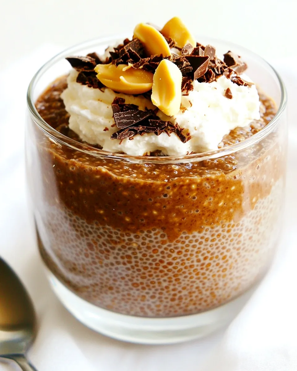 Chocolate Peanut Butter Chia Pudding