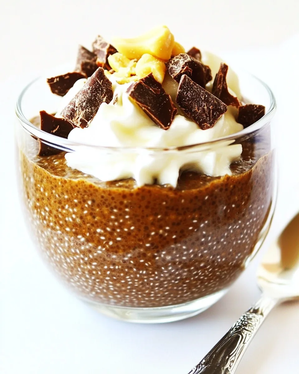 Chocolate Peanut Butter Chia Pudding
