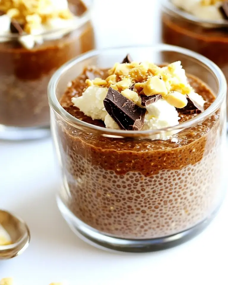 Chocolate Peanut Butter Chia Pudding