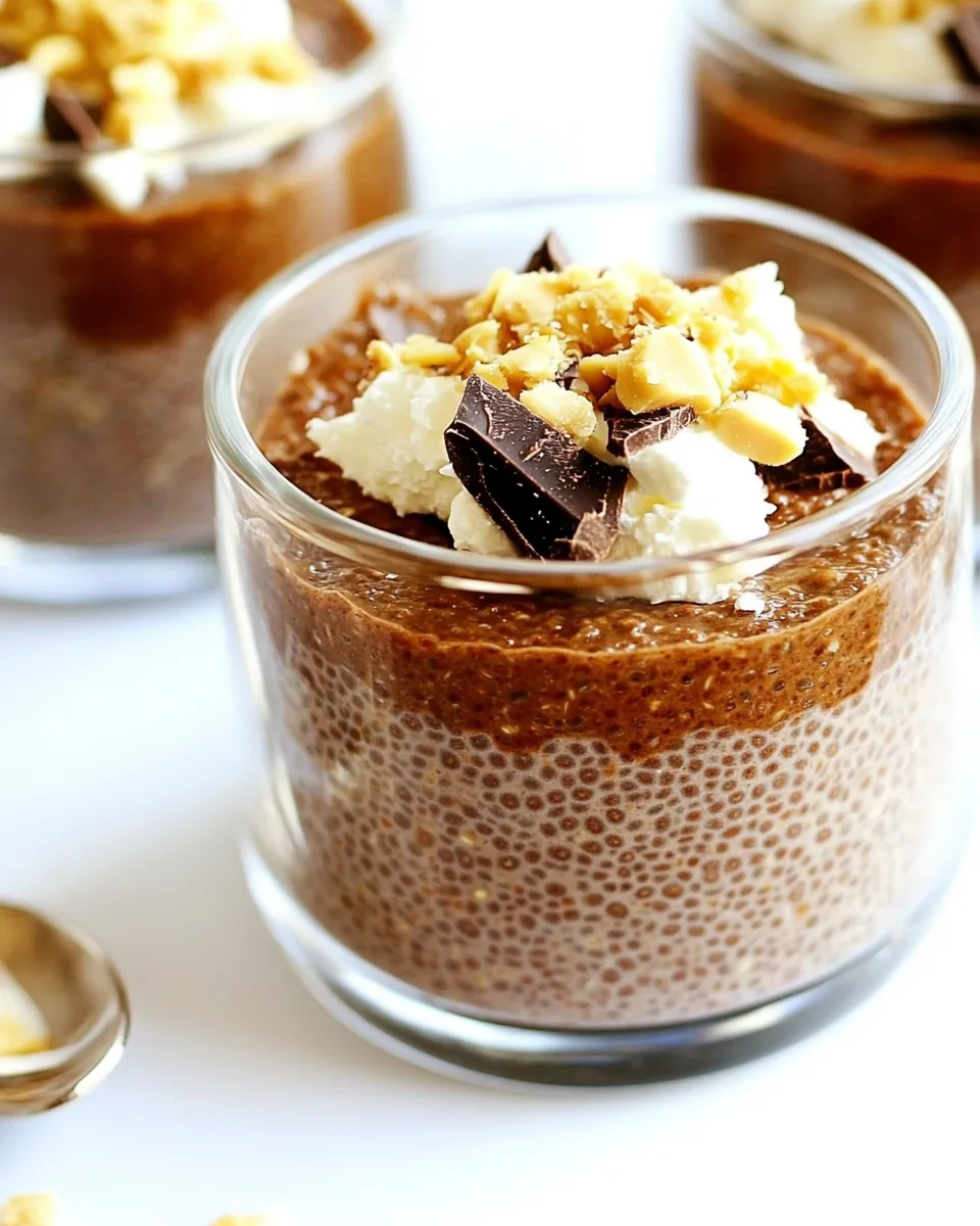 Chocolate Peanut Butter Chia Pudding