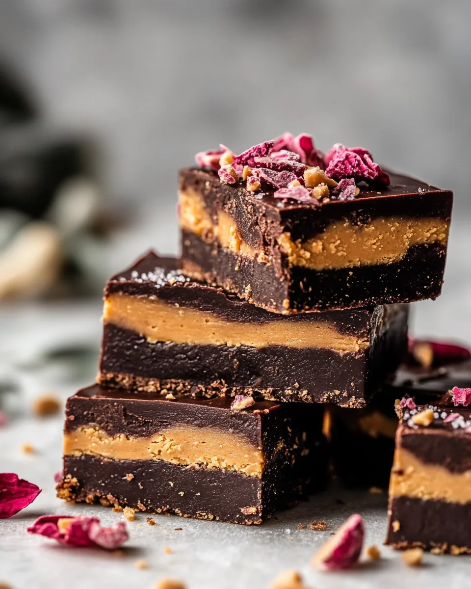 Chocolate Peanut Butter Fudge Bars