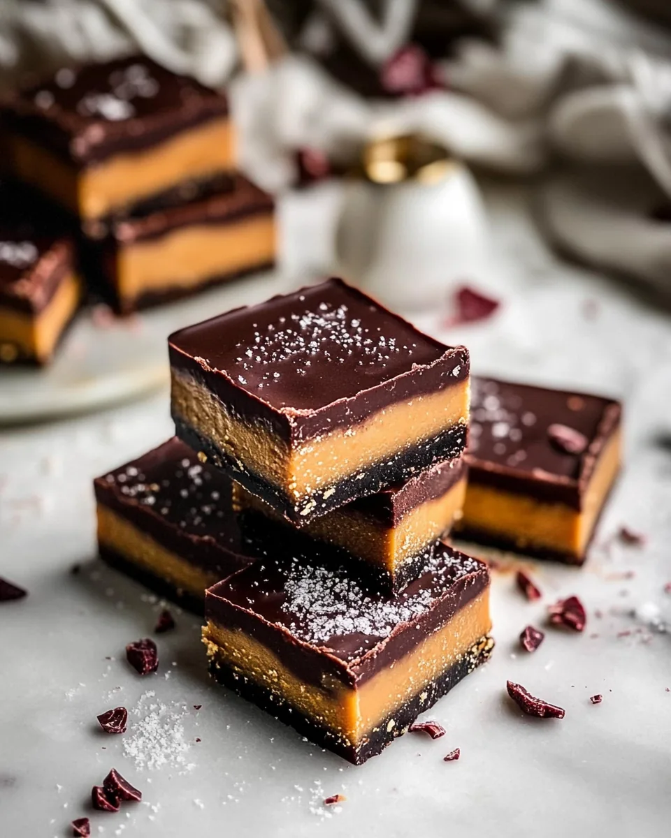 Chocolate Peanut Butter Fudge Bars