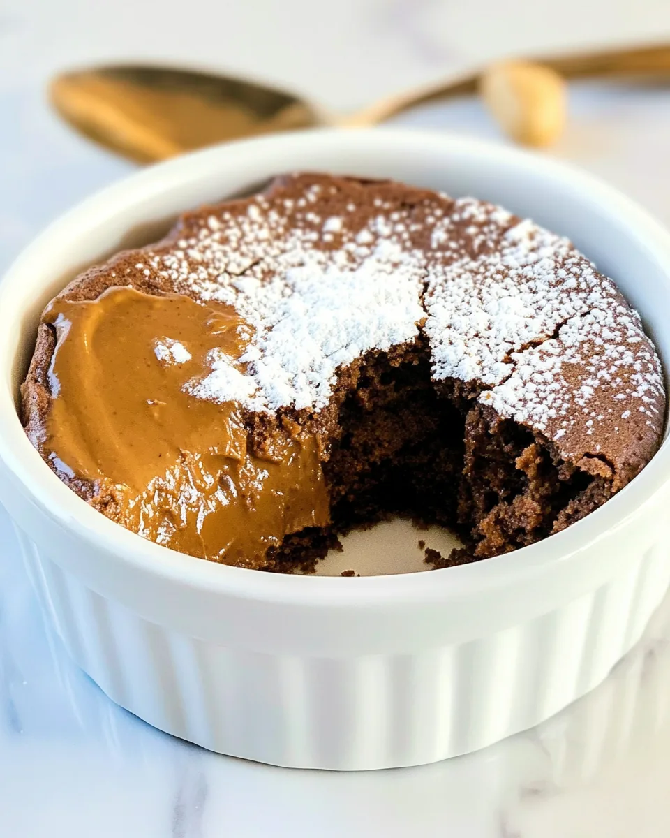 Chocolate Peanut Butter Souffle