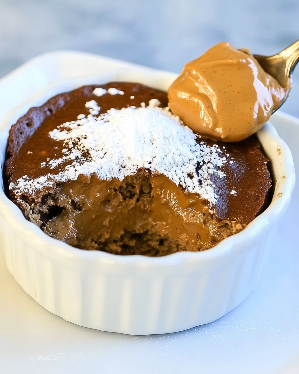 Chocolate Peanut Butter Souffle