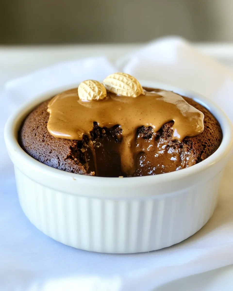 Chocolate Peanut Butter Souffle