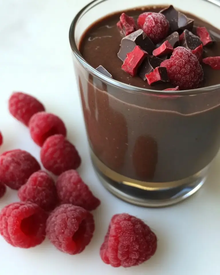 Chocolate Raspberry Sneaky Green Smoothie
