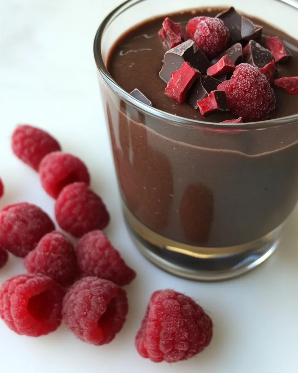 Chocolate Raspberry Sneaky Green Smoothie