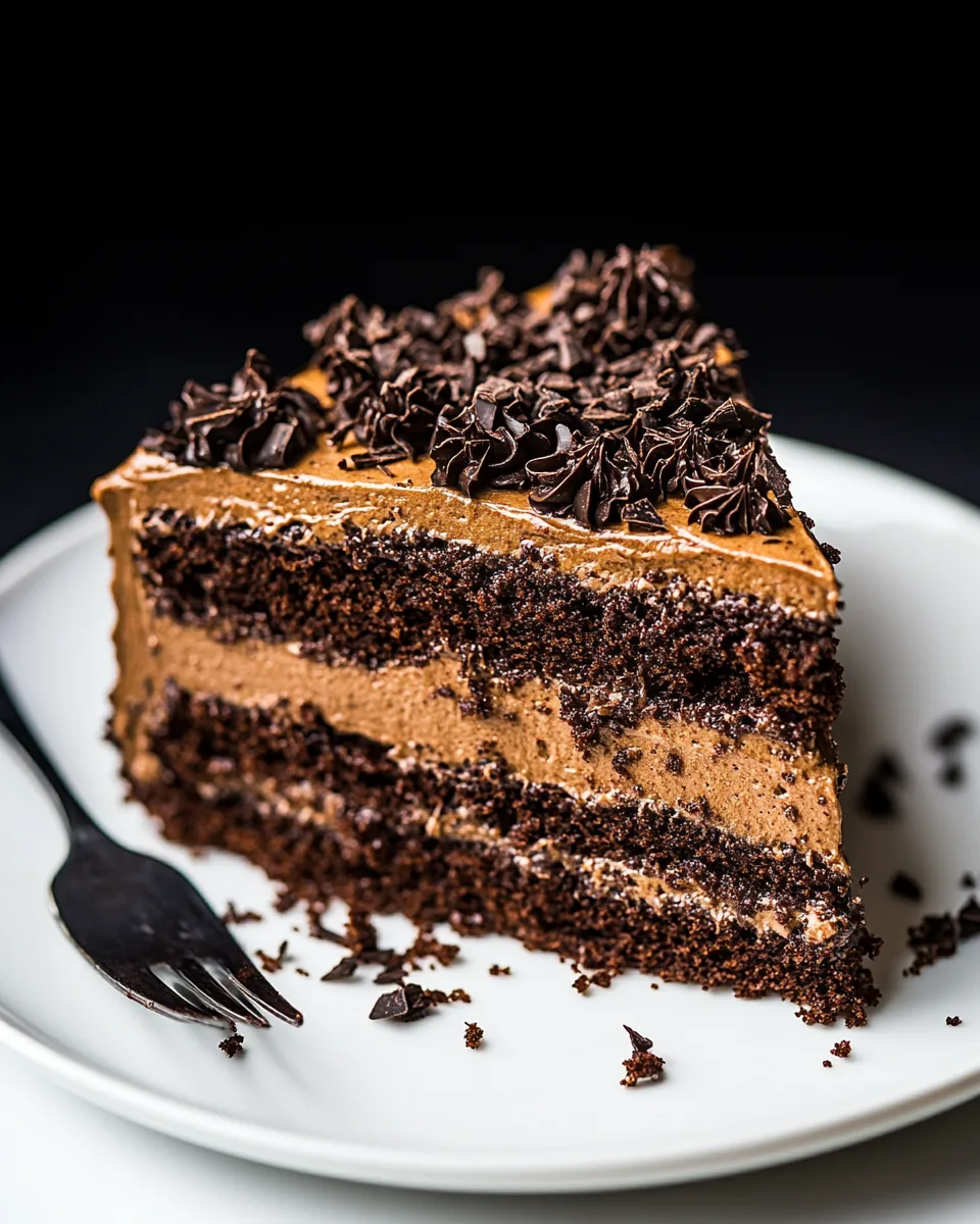 Chocolate Ricotta Layer Cake