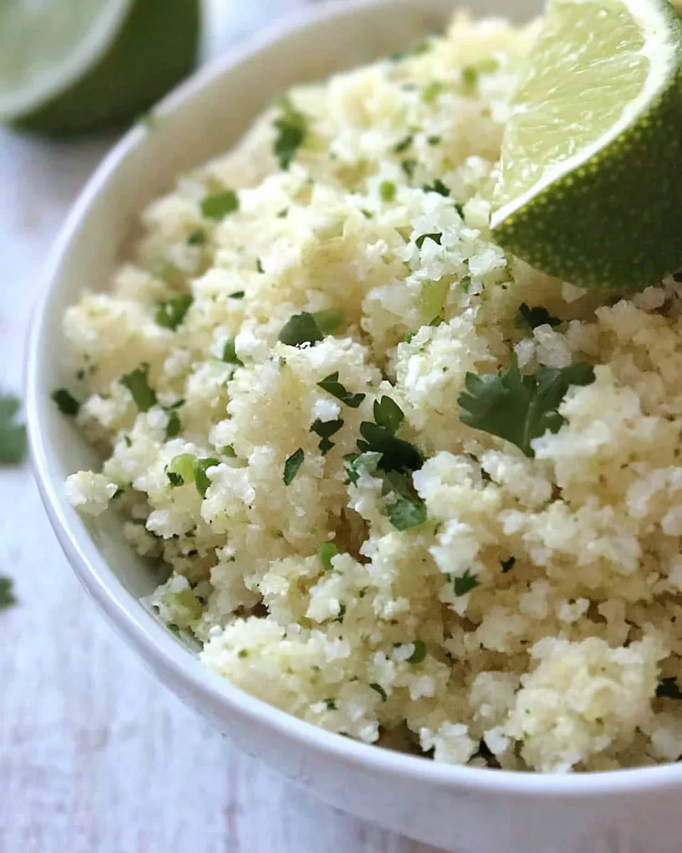 Cilantro Lime Cauliflower Rice