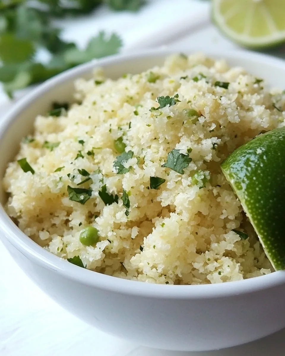 Cilantro Lime Cauliflower Rice
