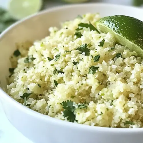 Cilantro Lime Cauliflower Rice