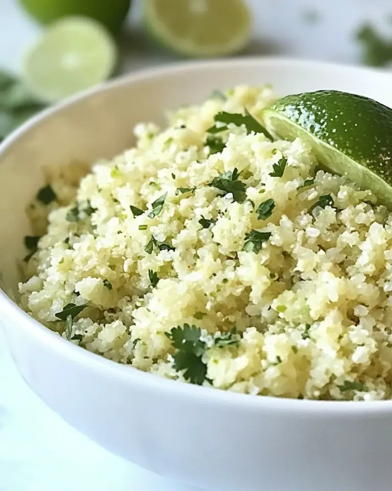 Cilantro Lime Cauliflower Rice