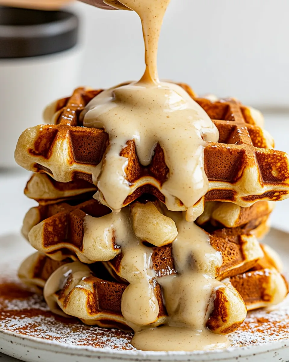 Cinnamon Roll Waffles