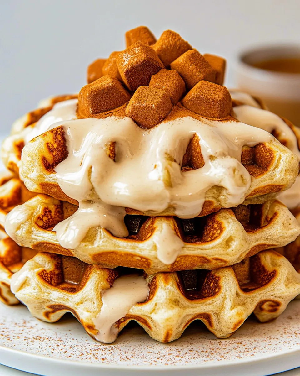 Cinnamon Roll Waffles