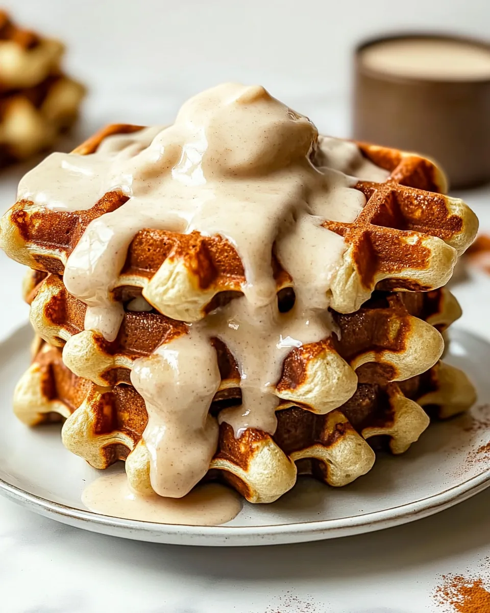 Cinnamon Roll Waffles
