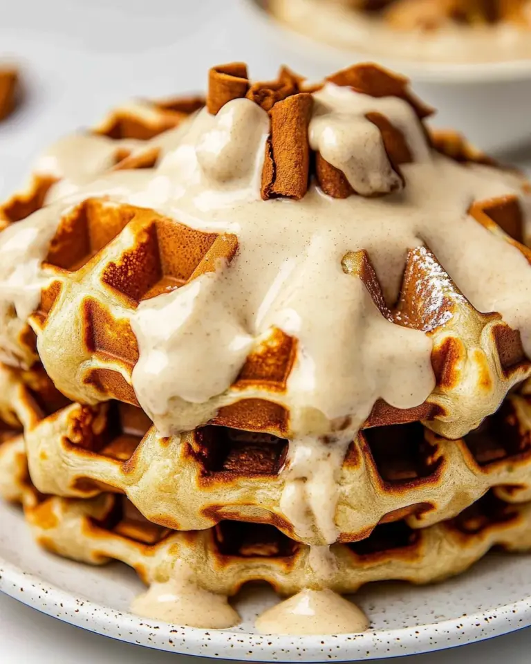 Cinnamon Roll Waffles
