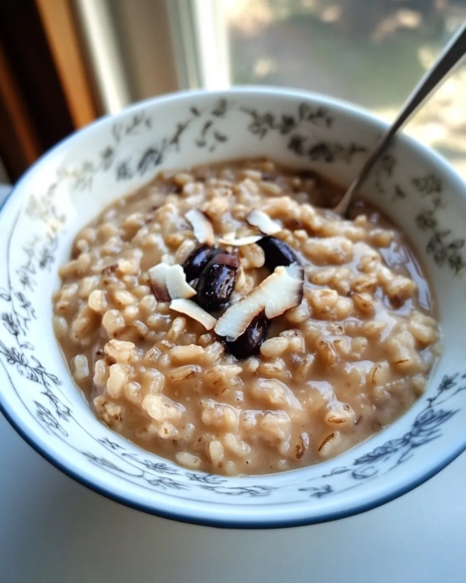 Coconut Brown Rice Pudding
