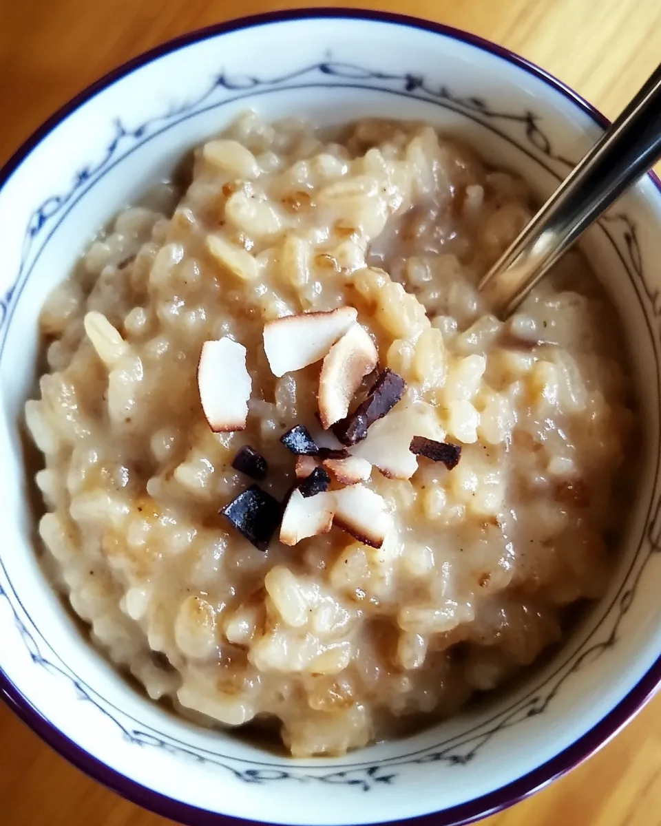 Coconut Brown Rice Pudding