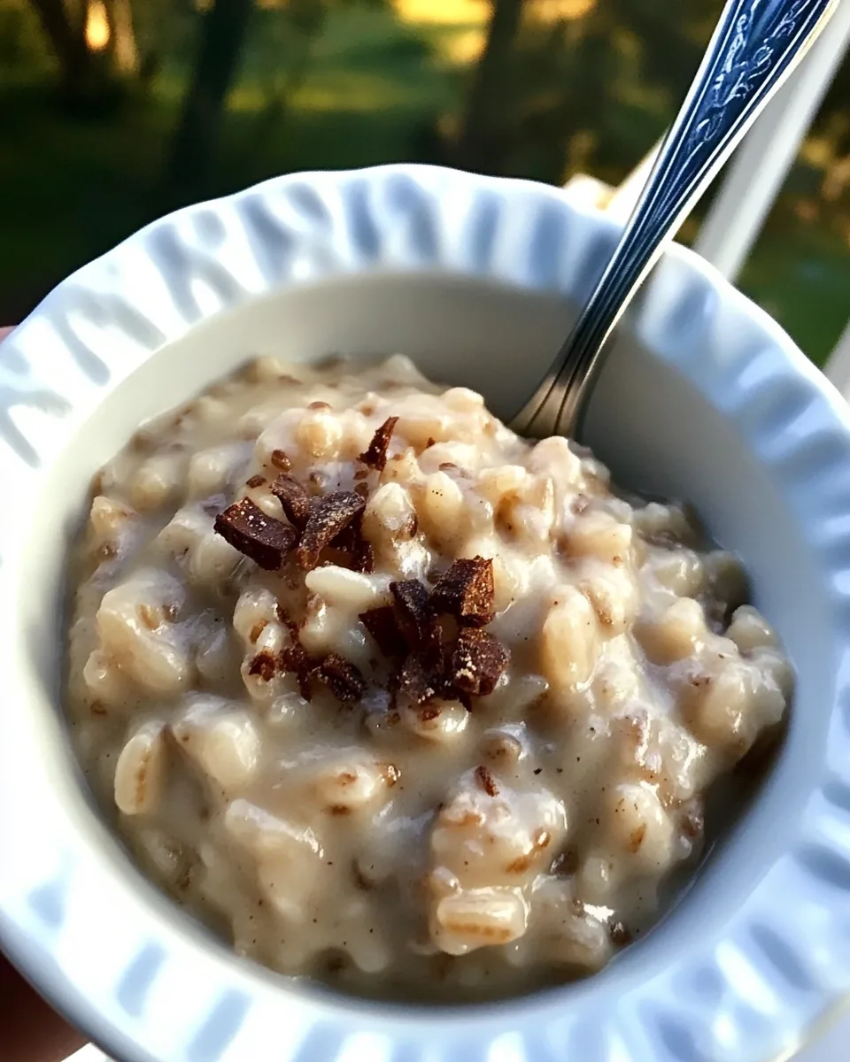 Coconut Brown Rice Pudding