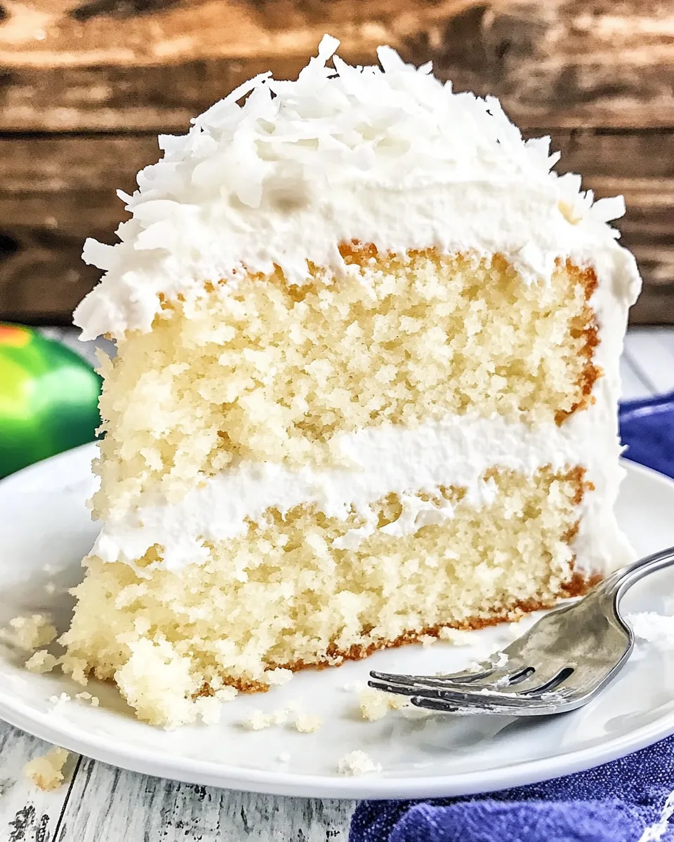 Coconut Cake with Sour Cream Frosting