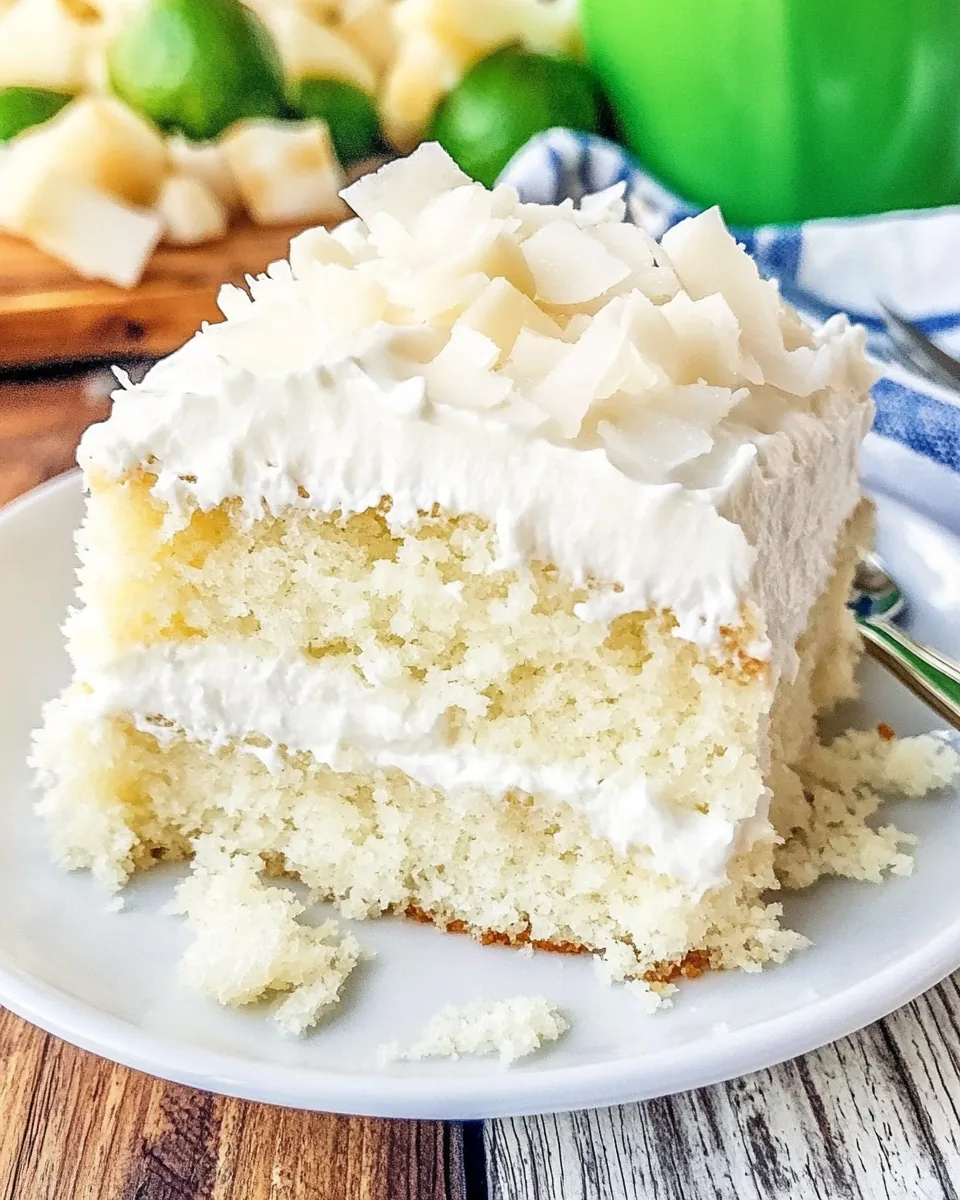 Coconut Cake with Sour Cream Frosting