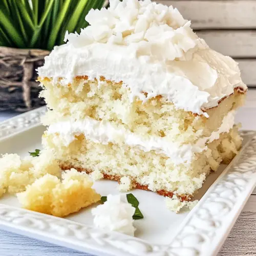 Coconut Cake with Sour Cream Frosting