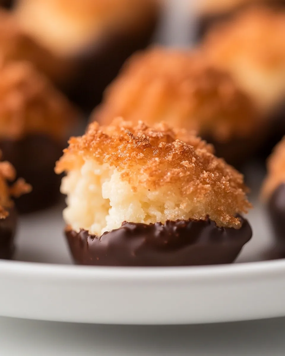 Coconut Chocolate Macaroon