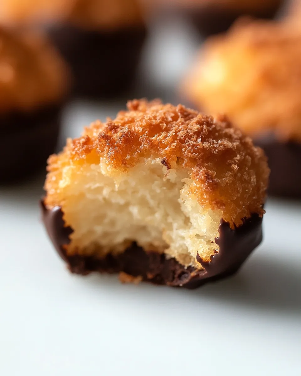Coconut Chocolate Macaroon