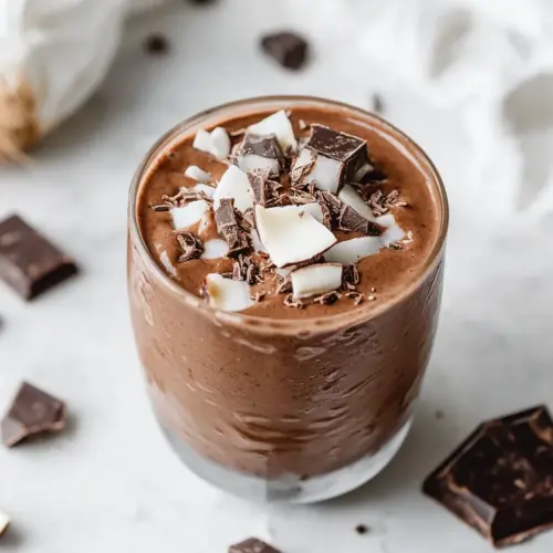 Coconut Chocolate Zucchini Smoothie