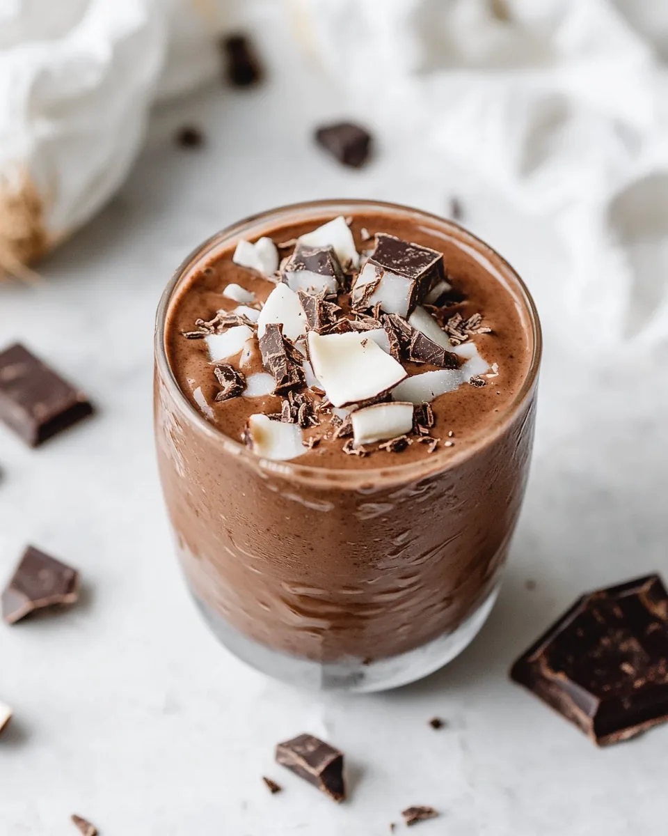 Coconut Chocolate Zucchini Smoothie