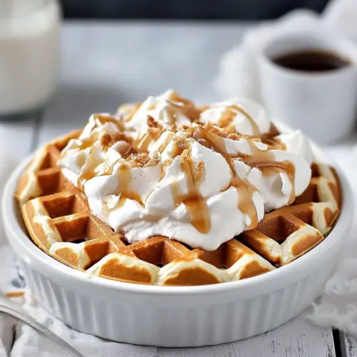 Coconut Cream Pie Waffles