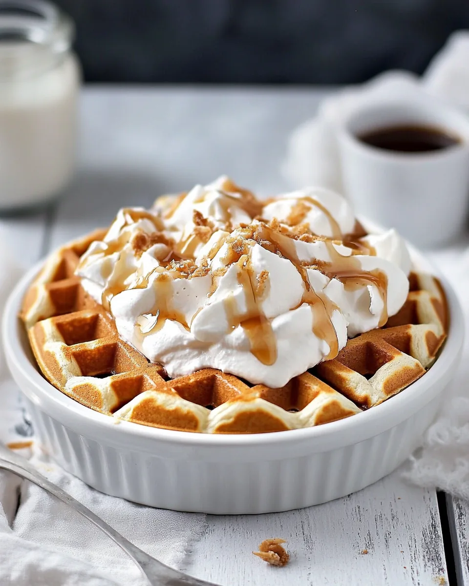 Coconut Cream Pie Waffles