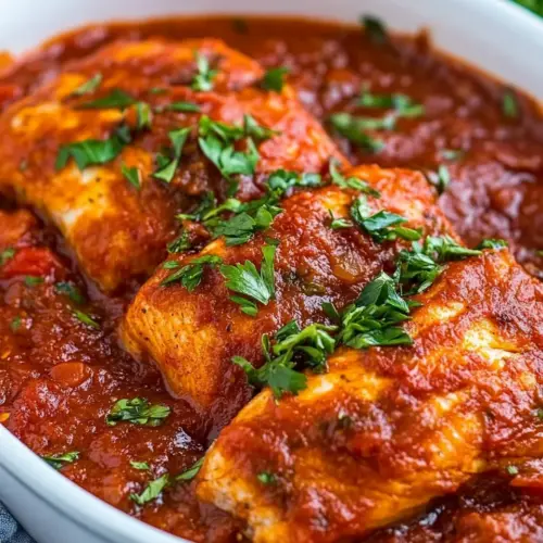 Cod Fish in Tomato Sauce