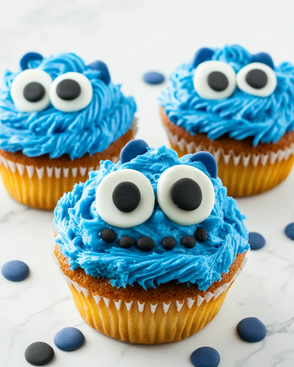 Cookie Monster Cupcakes