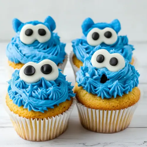 Cookie Monster Cupcakes