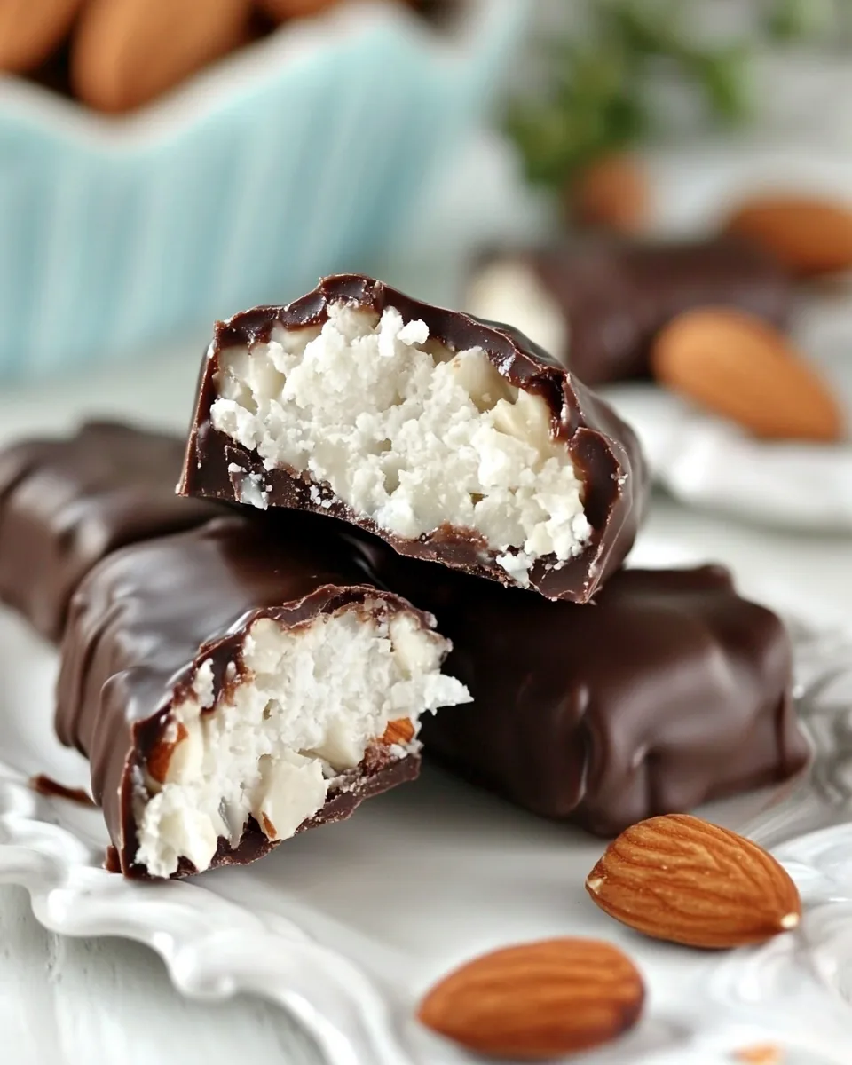 Copycat Almond Joy Candy Bars