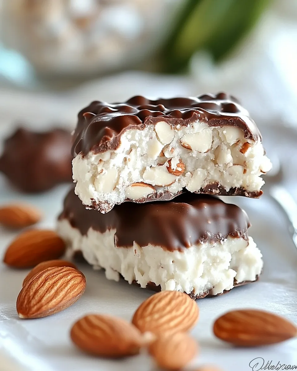 Copycat Almond Joy Candy Bars