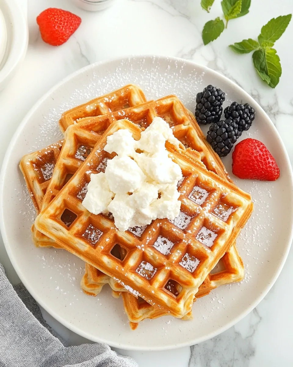Cottage Cheese Waffles