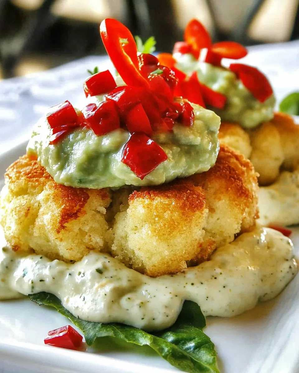 Crabless Cakes in Clouds