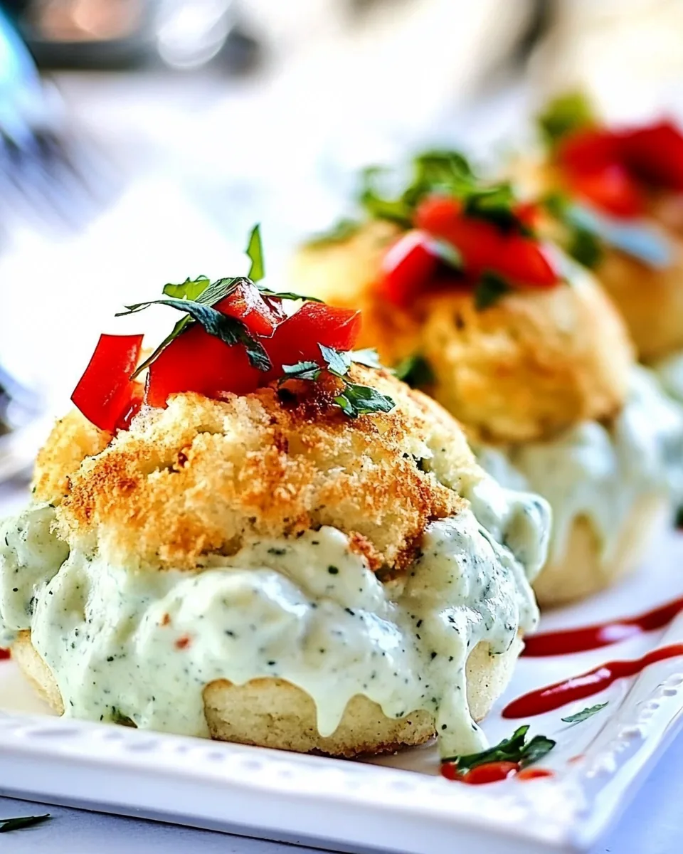 Crabless Cakes in Clouds